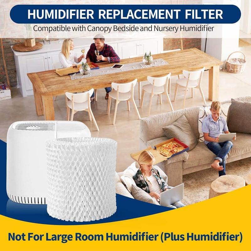 Gazeer Humidifier Replacement Filter Compatible with Canopy Bedside and Nursery Humidifier,Made with Wood Pulp, Paper Filter, 6-Pack - Image 2